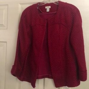 Chico’s Basket weave jacket size 0 (6-8)